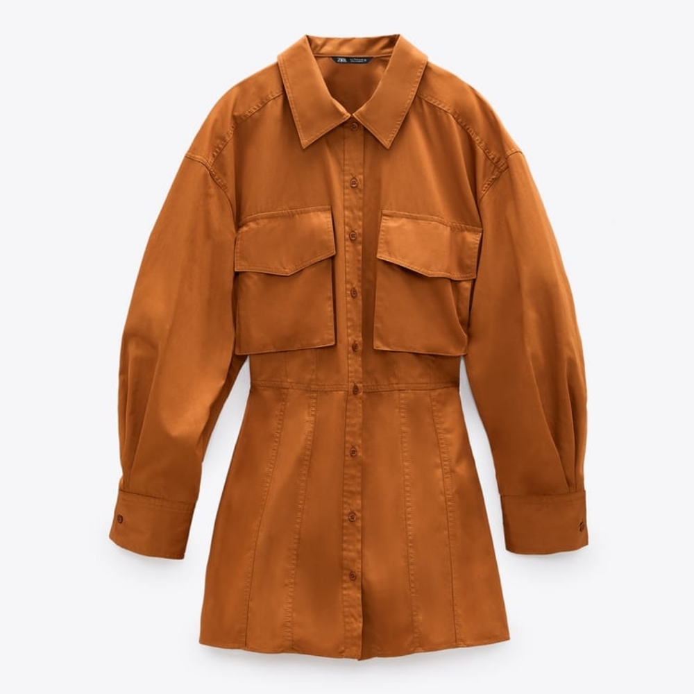 Zara poplin shirt dress/tunic